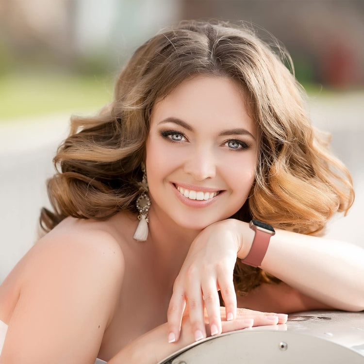 For Apple Watch Series 3 38mm Pin Buckle Silicone Watch Band(Coral) - free shipping - PMC TechLife - Order now!