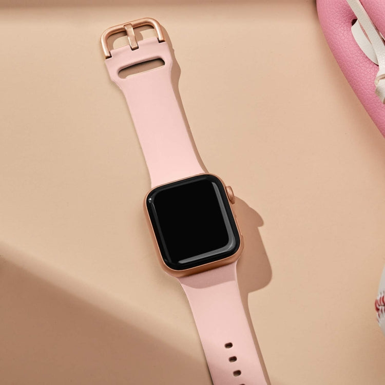 For Apple Watch Series 2 42mm Pin Buckle Silicone Watch Band(Pink) - free shipping - PMC TechLife - Order now!