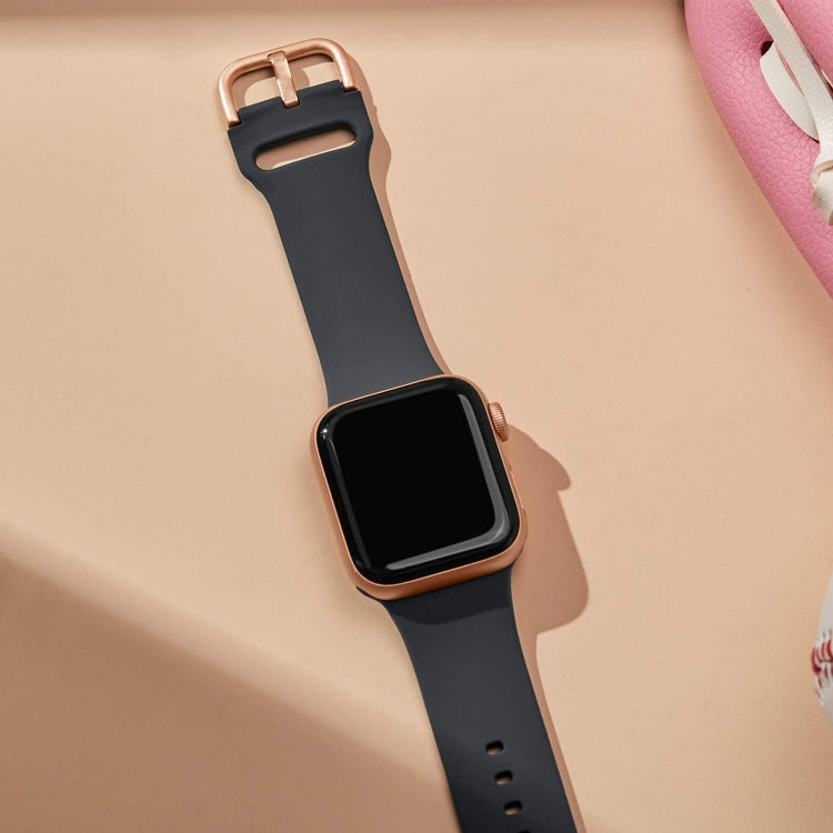 For Apple Watch Series 2 42mm Pin Buckle Silicone Watch Band(Dark Grey) - free shipping - PMC TechLife - Order now!
