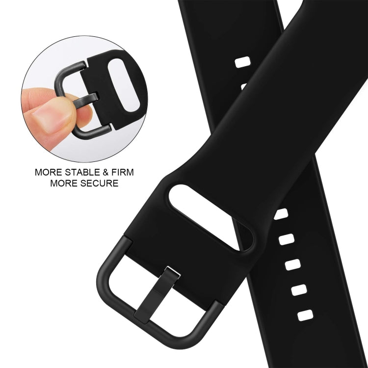 For Apple Watch Series 2 38mm Pin Buckle Silicone Watch Band(Black) - free shipping - PMC TechLife - Order now!
