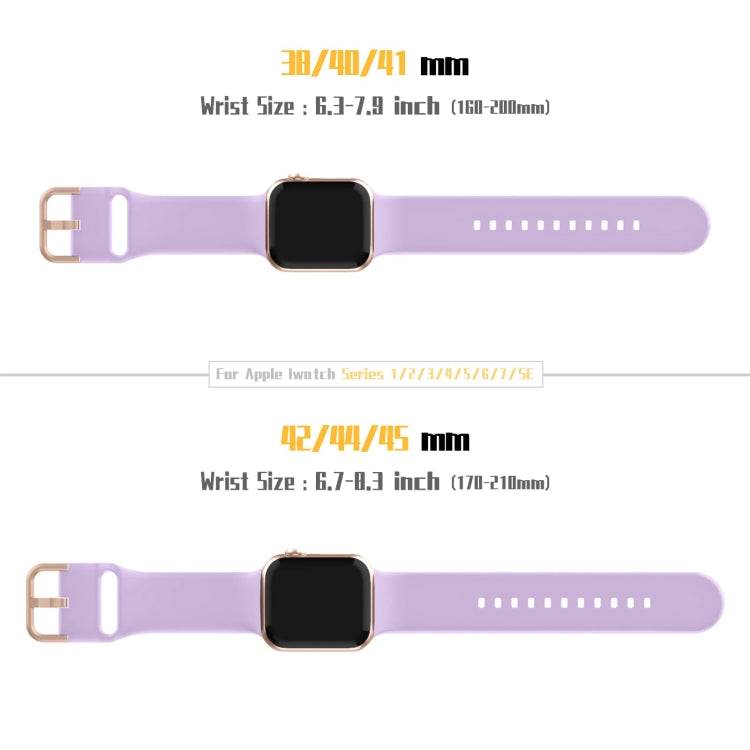 For Apple Watch Series 2 38mm Pin Buckle Silicone Watch Band(Lavender) - free shipping - PMC TechLife - Order now!