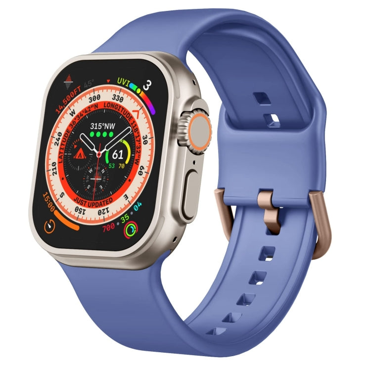 For Apple Watch Ultra 2 49mm Pin Buckle Silicone Watch Band(Cyan Blue) - free shipping - PMC TechLife - Order now!