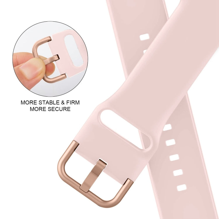 For Apple Watch SE 2023 40mm Pin Buckle Silicone Watch Band(Pink Sand) - free shipping - PMC TechLife - Order now!