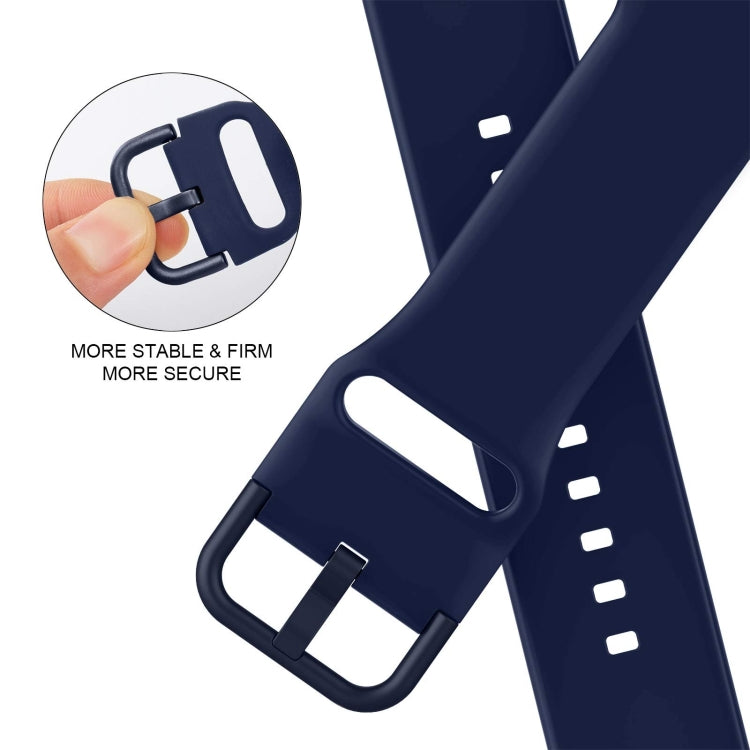 For Apple Watch SE 2023 40mm Pin Buckle Silicone Watch Band(Midnight Blue) - free shipping - PMC TechLife - Order now!