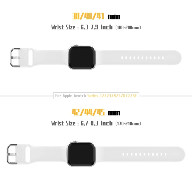 For Apple Watch Series 10 46mm Pin Buckle Silicone Watch Band(White) - free shipping - PMC TechLife - Order now!
