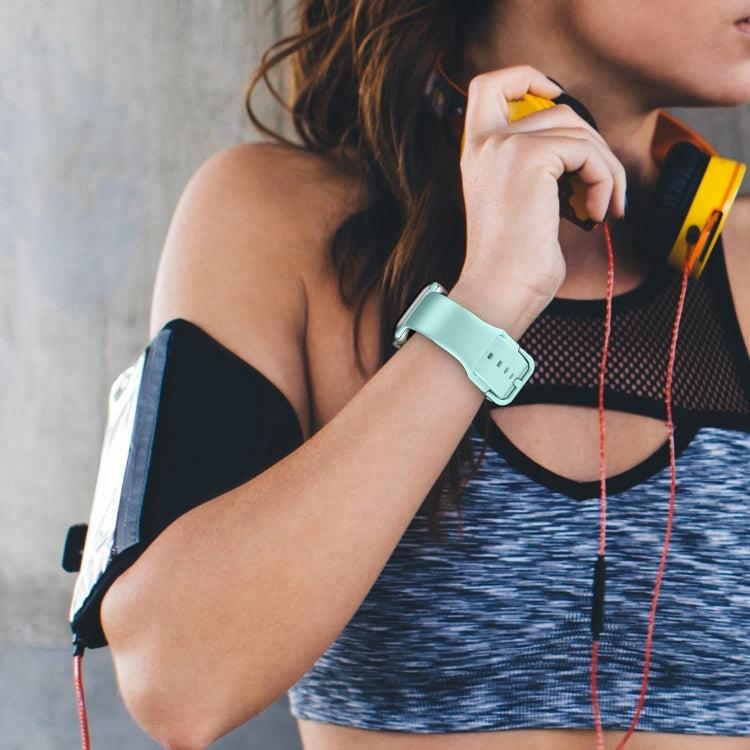 For Apple Watch Series 10 46mm Pin Buckle Silicone Watch Band(Olive) - free shipping - PMC TechLife - Order now!