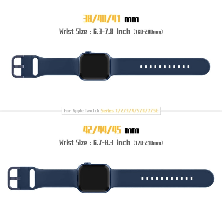 For Apple Watch Series 10 46mm Pin Buckle Silicone Watch Band(Abyss Blue) - free shipping - PMC TechLife - Order now!