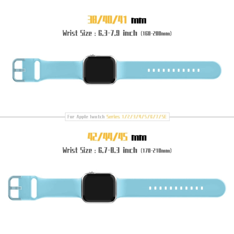 For Apple Watch Series 10 46mm Pin Buckle Silicone Watch Band(Light Blue) - free shipping - PMC TechLife - Order now!