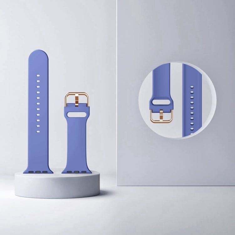 For Apple Watch Series 10 46mm Pin Buckle Silicone Watch Band(Cyan Blue) - free shipping - PMC TechLife - Order now!