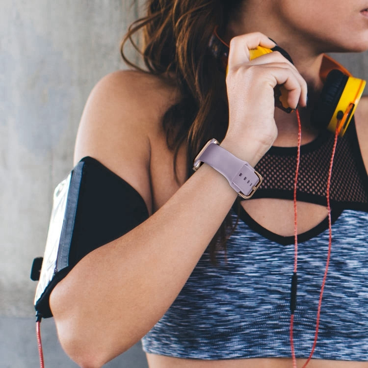 For Apple Watch Series 10 42mm Pin Buckle Silicone Watch Band(Baby Purple) - free shipping - PMC TechLife - Order now!