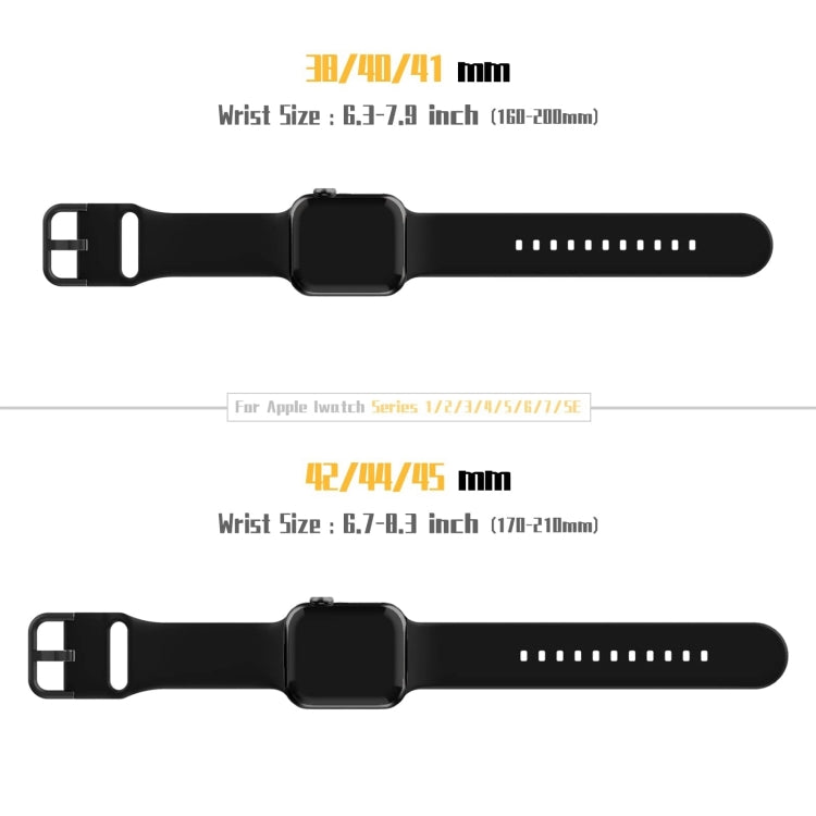 For Apple Watch Series 10 42mm Pin Buckle Silicone Watch Band(Black) - free shipping - PMC TechLife - Order now!