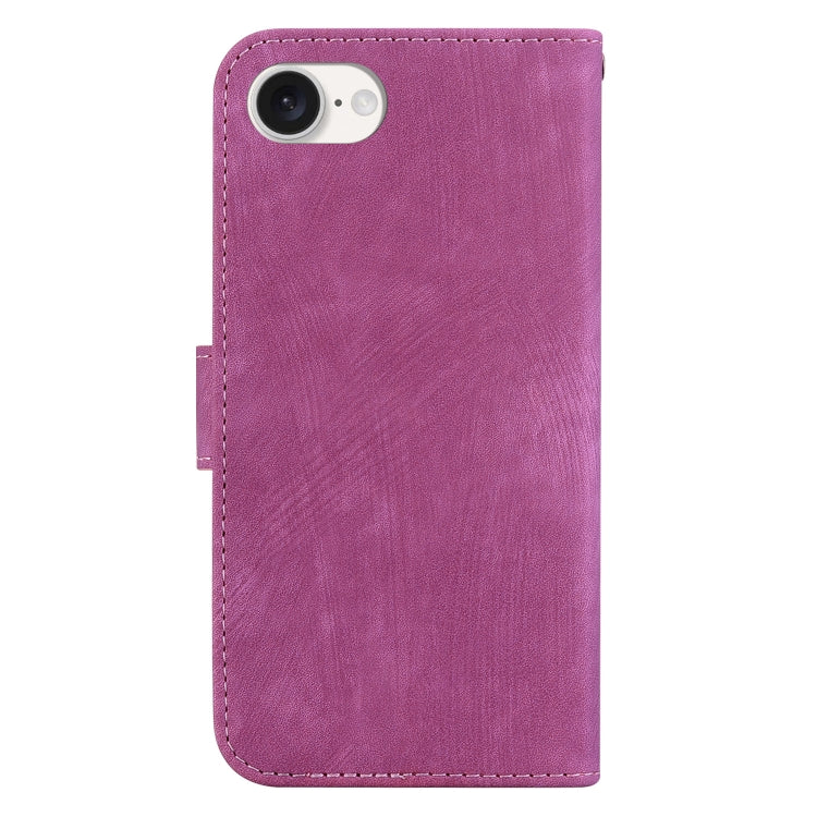 For iPhone 16e Little Tiger Embossed Leather Phone Case(Rose Red) - iPhone 16e Cases by PMC TechLife | Online Shopping South Africa | PMC TechLife | Buy Now Pay Later Mobicred