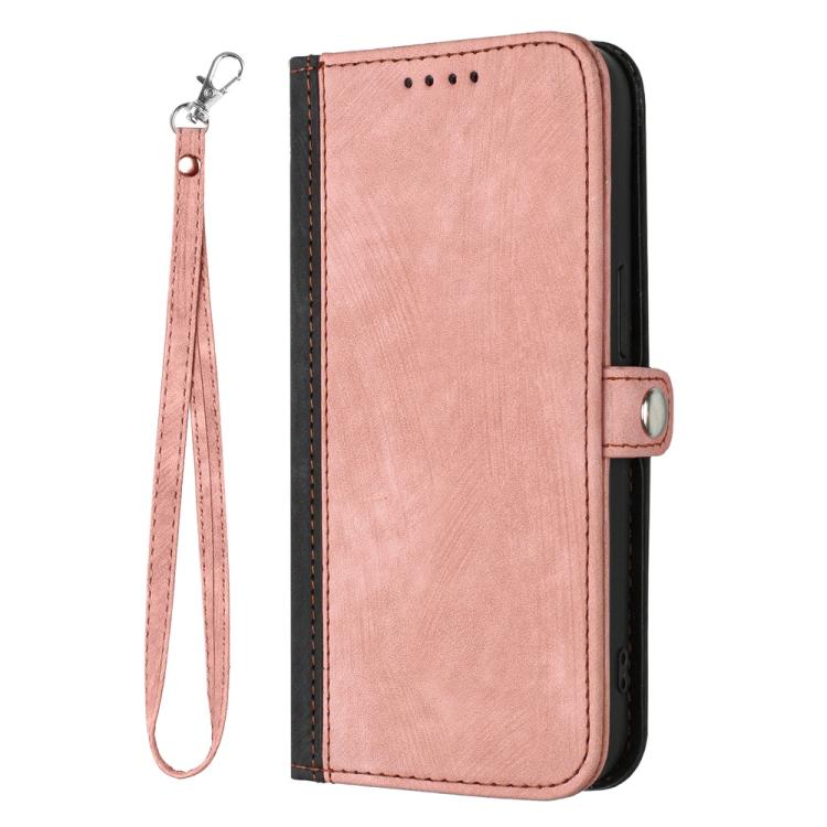 For iPhone 17 Pro Max Side Buckle Double Fold Hand Strap Leather Phone Case(Pink) - free shipping - PMc TechLife - Order now!