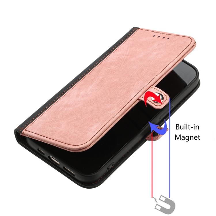 For iPhone 17 Pro Max Side Buckle Double Fold Hand Strap Leather Phone Case(Pink) - free shipping - PMc TechLife - Order now!