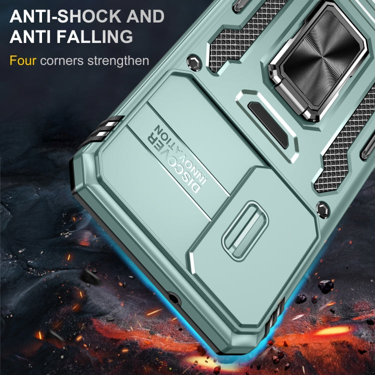 For Samsung Galaxy S24+ 5G Armor PC + TPU Camera Shield Phone Case(Alpine Green) - Galaxy S24+ 5G Cases by PMC TechLife | Online Shopping South Africa | PMC TechLife
