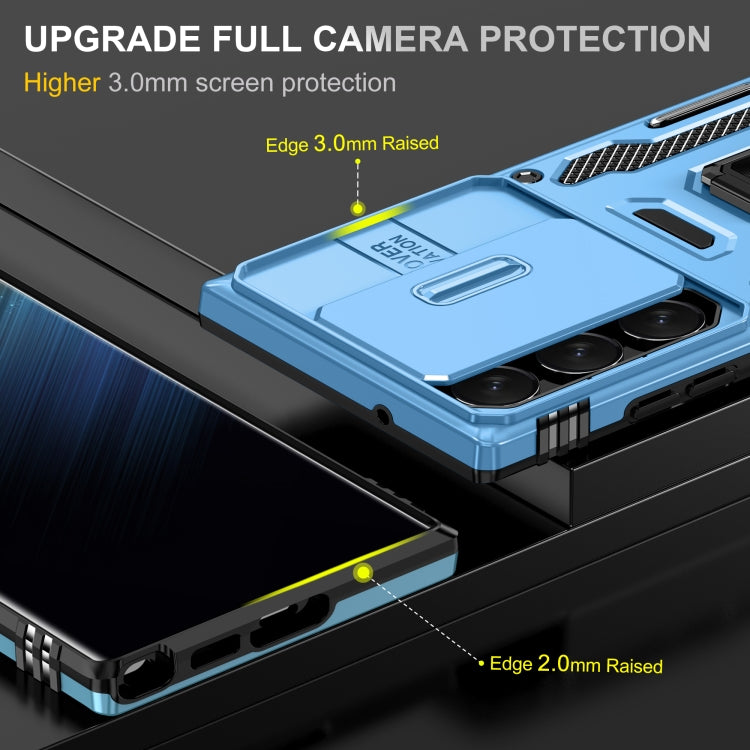 For Samsung Galaxy S24 Ultra 5G Armor PC + TPU Camera Shield Phone Case(Light Blue) - free shipping - PMC TechLife - Order now!