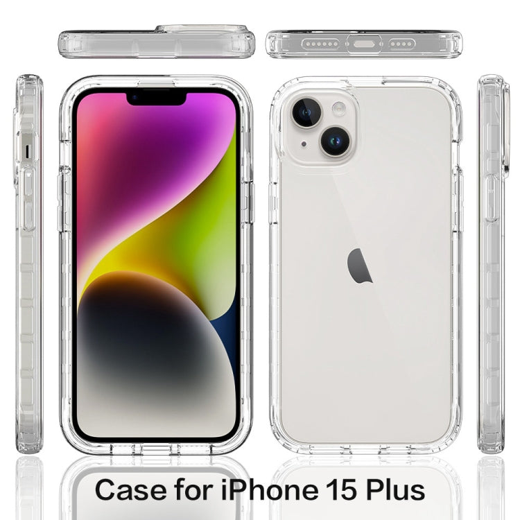 For iPhone 15 Plus Full Body Shockproof Clear Gradient Phone Case(Purple) - free shipping - PMC TechLife - Order now!