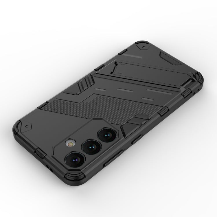 For Samsung Galaxy S24 5G Punk Armor 2 in 1 PC + TPU Shockproof Phone Case with Invisible Holder(White) - Galaxy S24 5G Cases by PMC TechLife | Online Shopping South Africa | PMC TechLife