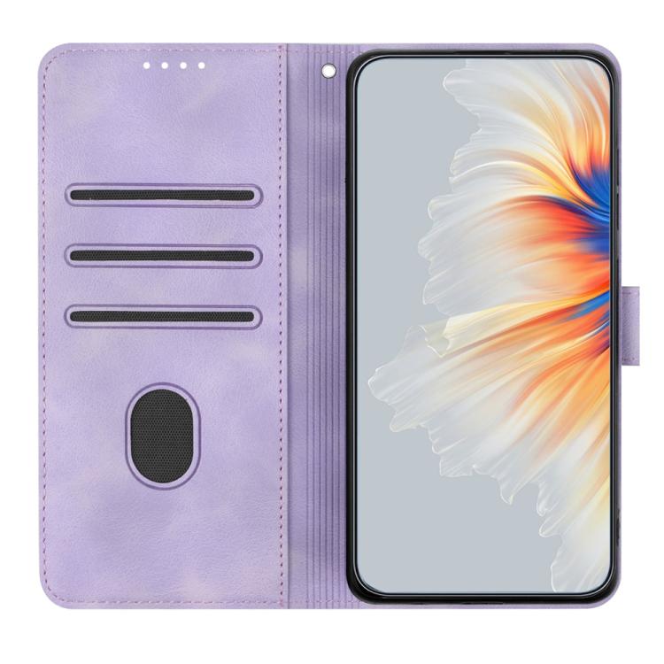 For iPhone 17 Heart Pattern Skin Feel Leather Phone Case(Purple) - free shipping - PMc TechLife - Order now!
