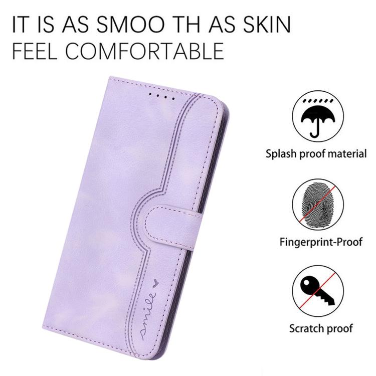 For iPhone 17 Pro Heart Pattern Skin Feel Leather Phone Case(Purple) - free shipping - PMc TechLife - Order now!