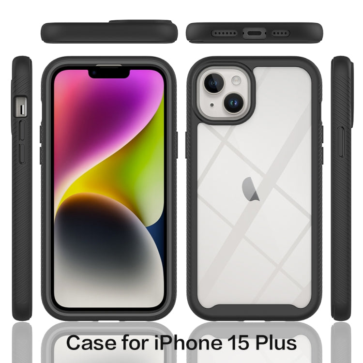 For iPhone 15 Plus Starry Sky Solid Color Series PC + TPU Phone Case with PET Film(Purple) - iPhone 15 Plus Cases by PMC TechLife | Online Shopping South Africa | PMC TechLife