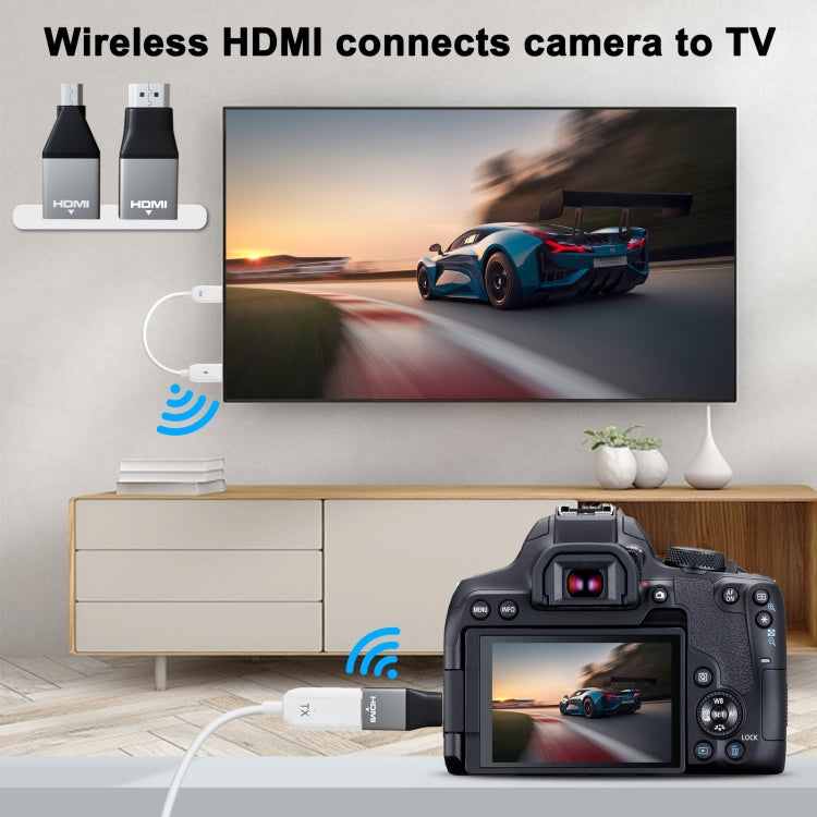 THT-020-08 4 in 1 HDMI Transmitter Wireless Screen Sharer Set(White) - Wireless Display Dongle by PMC TechLife | Online Shopping South Africa | PMC TechLife | Buy Now Pay Later Mobicred