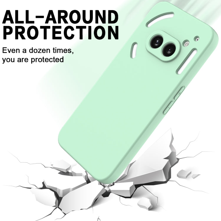 For Nothing Phone 2a Pure Color Liquid Silicone Shockproof Phone Case(Green) - Nothing Cases by PMC TechLife | Online Shopping South Africa | PMC TechLife | Buy Now Pay Later Mobicred