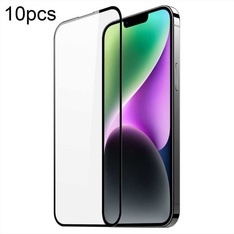 For iPhone 15 Plus 10pcs DUX DUCIS 0.33mm 9H Medium Alumina Tempered Glass Film - free shipping - PMC Jewellery - Order now!