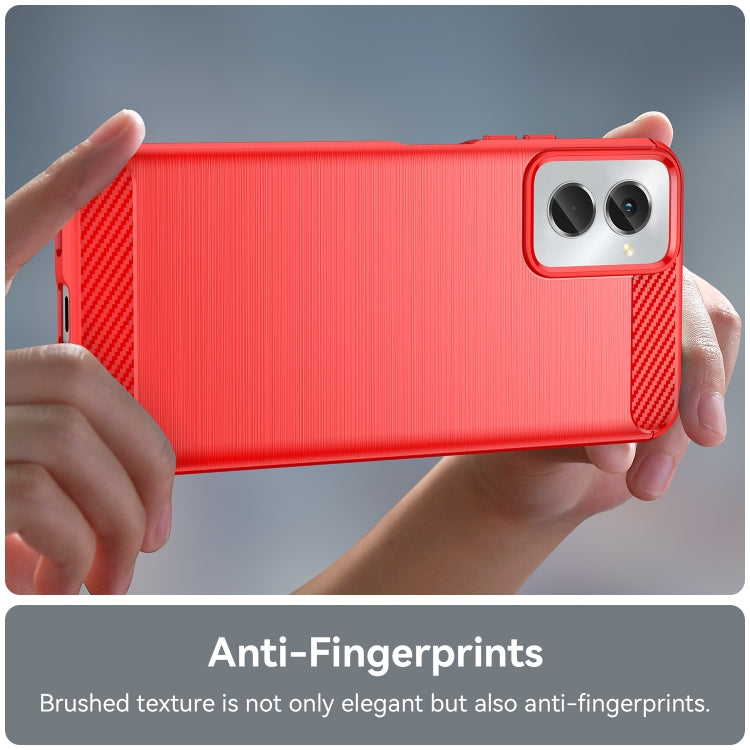 For Motorola Moto G Power 2024 Brushed Texture Carbon Fiber TPU Phone Case(Red) - free shipping - PMC TechLife - Order now!