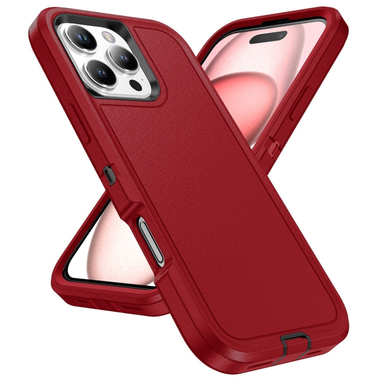 For iPhone 16 Pro Life Waterproof Rugged Phone Case(Red + Black) - iPhone 16 Pro Cases by PMC TechLife | Online Shopping South Africa | PMC TechLife | Buy Now Pay Later Mobicred