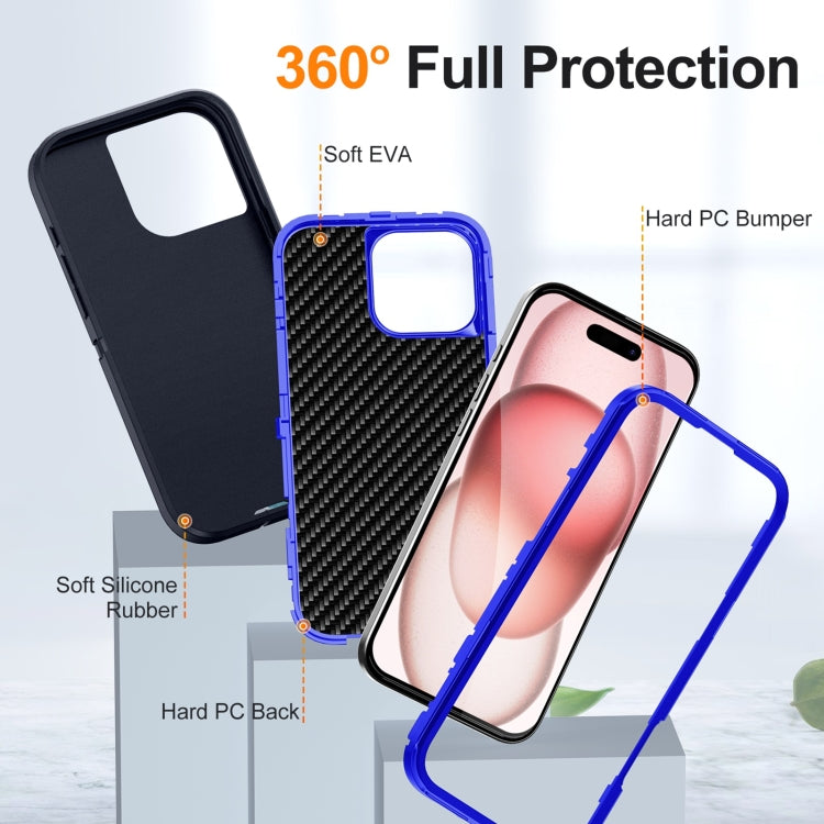 For iPhone 16 Pro Life Waterproof Rugged Phone Case(Dark Blue + Royal Blue) - iPhone 16 Pro Cases by PMC TechLife | Online Shopping South Africa | PMC TechLife | Buy Now Pay Later Mobicred