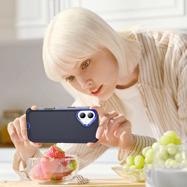 For iPhone 16 Plus Life Waterproof Rugged Phone Case(Dark Blue + Royal Blue) - iPhone 16 Plus Cases by PMC TechLife | Online Shopping South Africa | PMC TechLife | Buy Now Pay Later Mobicred