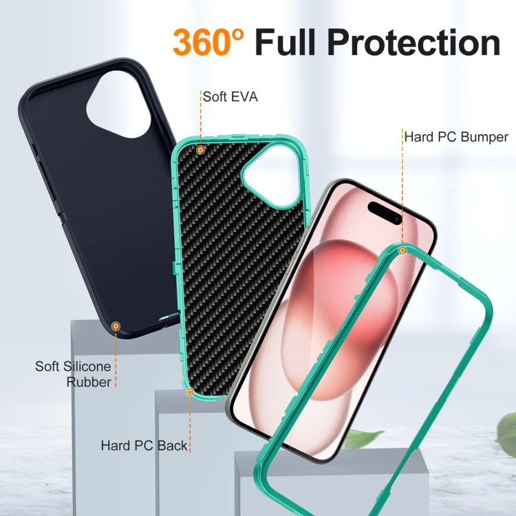 For iPhone 16 Plus Life Waterproof Rugged Phone Case(Dark Blue + Light Blue) - iPhone 16 Plus Cases by PMC TechLife | Online Shopping South Africa | PMC TechLife | Buy Now Pay Later Mobicred