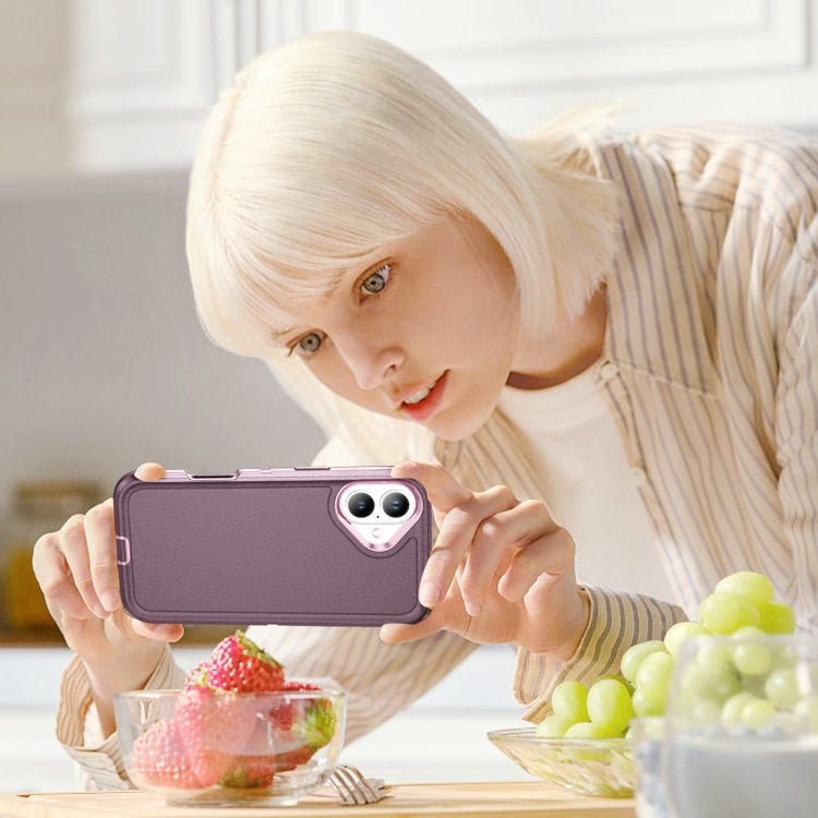 For iPhone 16 Plus Life Waterproof Rugged Phone Case(Purple + Pink) - iPhone 16 Plus Cases by PMC TechLife | Online Shopping South Africa | PMC TechLife | Buy Now Pay Later Mobicred