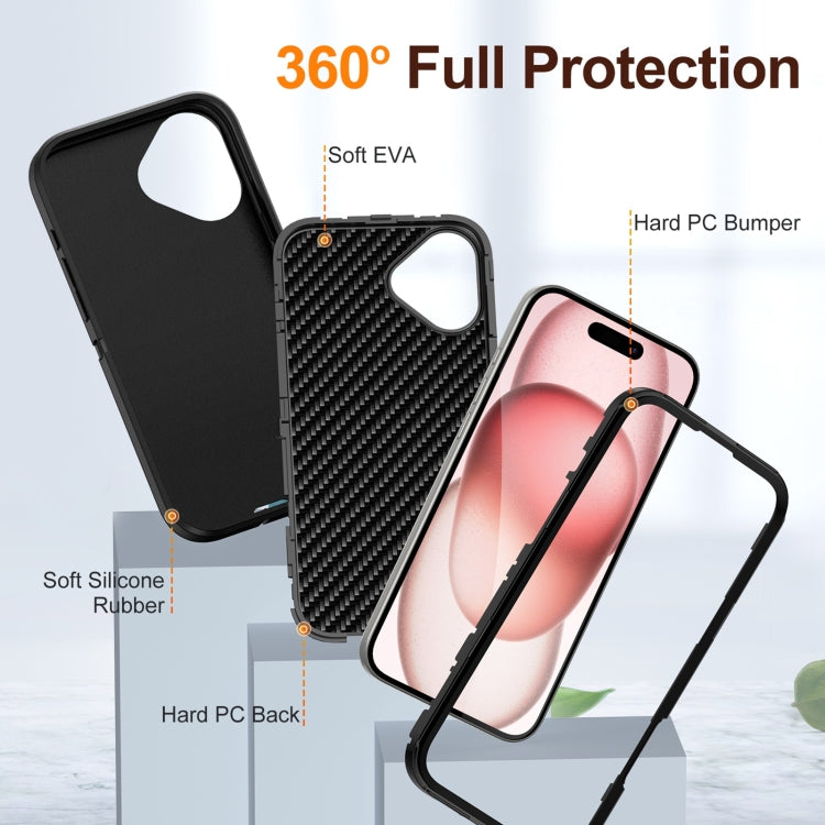 For iPhone 16 Life Waterproof Rugged Phone Case(Black) - iPhone 16 Cases by PMC TechLife | Online Shopping South Africa | PMC TechLife | Buy Now Pay Later Mobicred