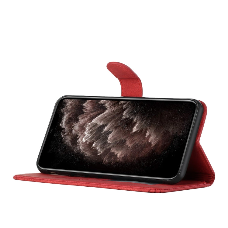 For Motorola Moto G Stylus 5G 2024 Cubic Skin Feel Flip Leather Phone Case(Red) - Motorola Cases by PMC Jewellery | Online Shopping South Africa | PMC Jewellery | Buy Now Pay Later Mobicred