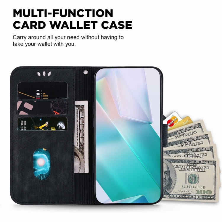 For Motorola Edge 2024 Little Tiger Embossed Leather Phone Case(Black) - Motorola Cases by PMC Jewellery | Online Shopping South Africa | PMC Jewellery | Buy Now Pay Later Mobicred