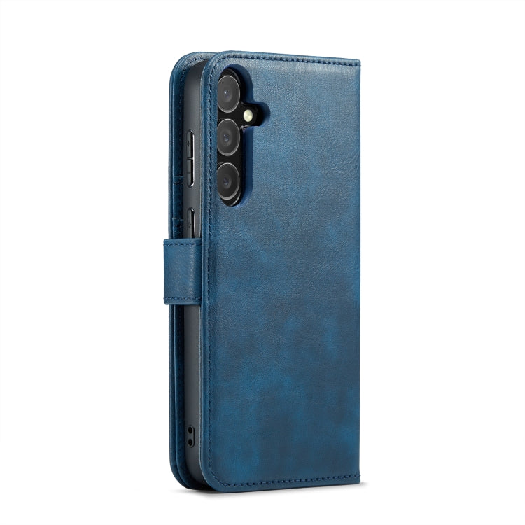 For Samsung Galaxy S24 5G DG.MING Crazy Horse Texture Detachable Magnetic Leather Case(Blue) - free shipping - PMC Jewellery - Order now!