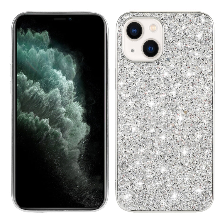 For iPhone 15 Glitter Powder TPU Phone Case(Silver) - iPhone 15 Cases by PMC TechLife | Online Shopping South Africa | PMC TechLife
