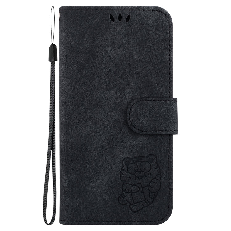For Google Pixel 9 Little Tiger Embossed Leather Phone Case(Black) - Google Cases by PMC TechLife | Online Shopping South Africa | PMC TechLife | Buy Now Pay Later Mobicred