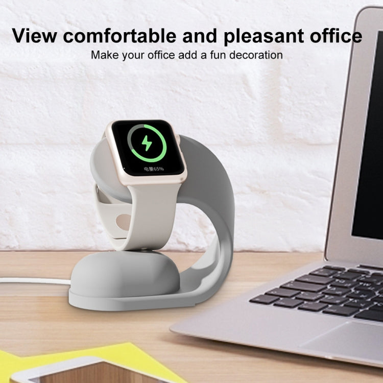 For Apple Watch Series Smart Watch U-shaped Silicone Charging Holder(Blue) - free shipping - PMC TechLife - Order now!