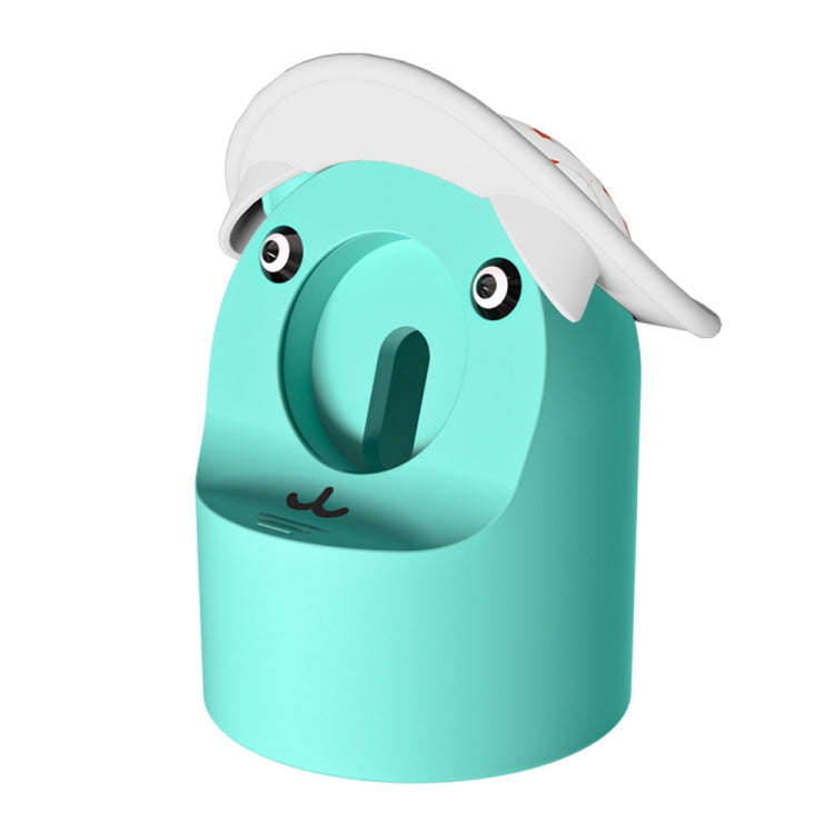 For Apple Watch Series Hat Bear Shaped Silicone Charging Base(Mint Green) - Charger / Holder by PMC TechLife | Online Shopping South Africa | PMC TechLife | Buy Now Pay Later Mobicred