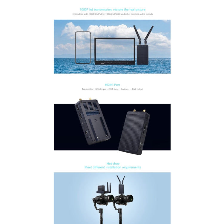 Measy T1 4K HDMI 2.0 Wireless Audio Video Transmitter Receiver Extender Transmission System, Transmission Distance: 200m, EU Plug(Black) - free shipping - PMc TechLife - Order now!