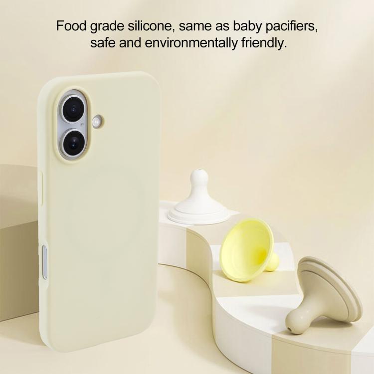 For iPhone 16 Liquid Silicone Full Coverage MagSafe Phone Case(White) - free shipping - PMC Jewellery - Order now!