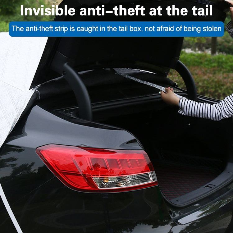 Car Half-cover Car Clothing Sunscreen Heat Insulation Sun Nisor, Aluminum Foil Size:  5.2x2x1.8m - Aluminum Film PEVA by PMC TechLife | Online Shopping South Africa | PMC TechLife | Buy Now Pay Later Mobicred