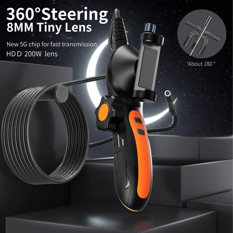 F180 8mm Lens 360 degree Free Spins Automotive Repair Endoscope, Spec:1m Soft Tube -  by PMC TechLife | Online Shopping South Africa | PMC TechLife | Buy Now Pay Later Mobicred
