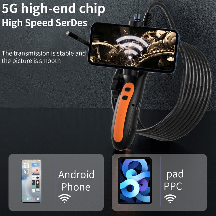 F180 8mm Lens 360 degree Free Spins Automotive Repair Endoscope, Spec:1m Soft Tube -  by PMC TechLife | Online Shopping South Africa | PMC TechLife | Buy Now Pay Later Mobicred