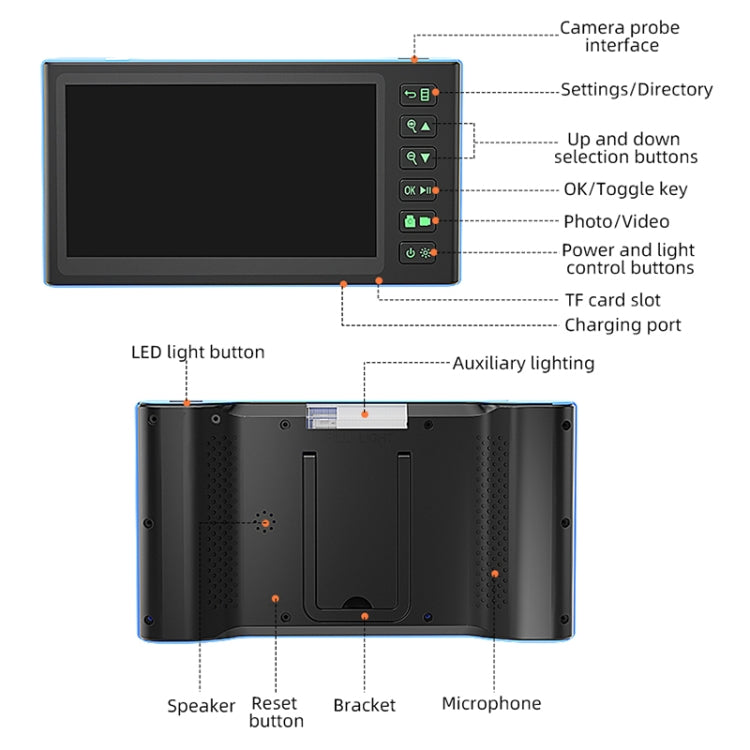 T23 3.9mm Single Lens 7 inch Screen Industrial Endoscope, Spec:2m Tube -  by PMC TechLife | Online Shopping South Africa | PMC TechLife | Buy Now Pay Later Mobicred