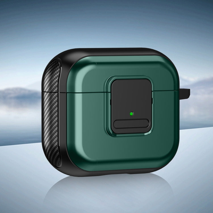 For AirPods 3 TPU + PC Wireless Earphones Case with Magnetic Switch(Green) - For AirPods 3 by PMC Jewellery | Online Shopping South Africa | PMC Jewellery | Buy Now Pay Later Mobicred
