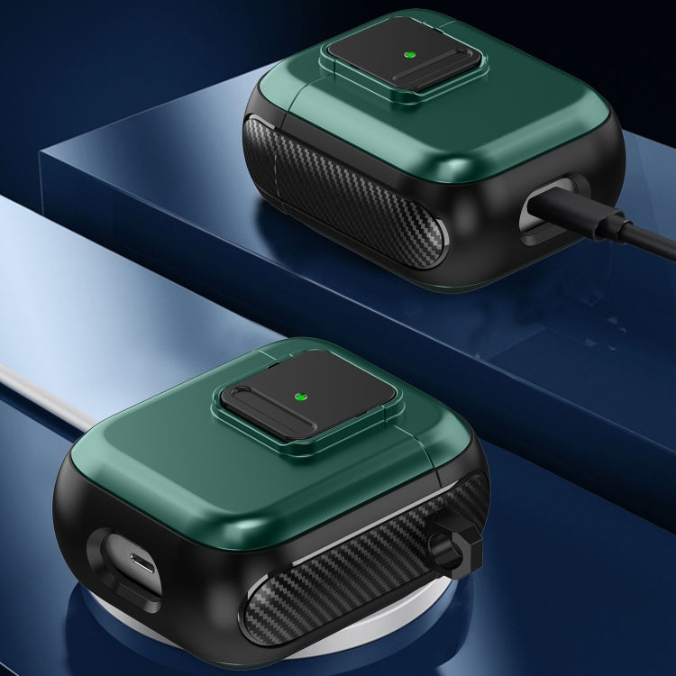 For AirPods 3 TPU + PC Wireless Earphones Case with Magnetic Switch(Black) - free shipping - PMC Jewellery - Order now!